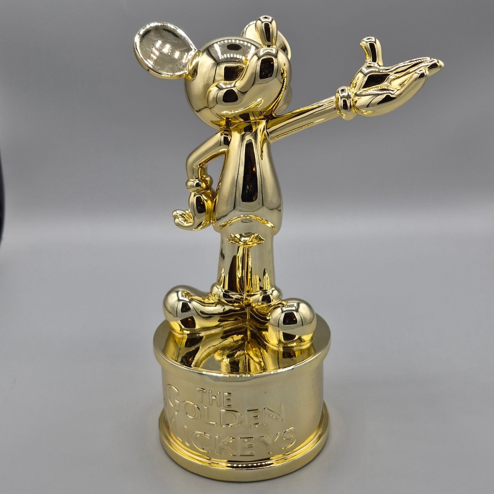 Disney Cruise Line The Golden Mickeys Mickey Mouse Gold Trophy Statue Souvenir